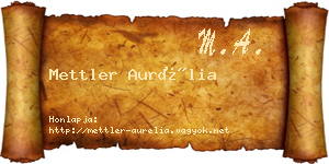 Mettler Aurélia névjegykártya